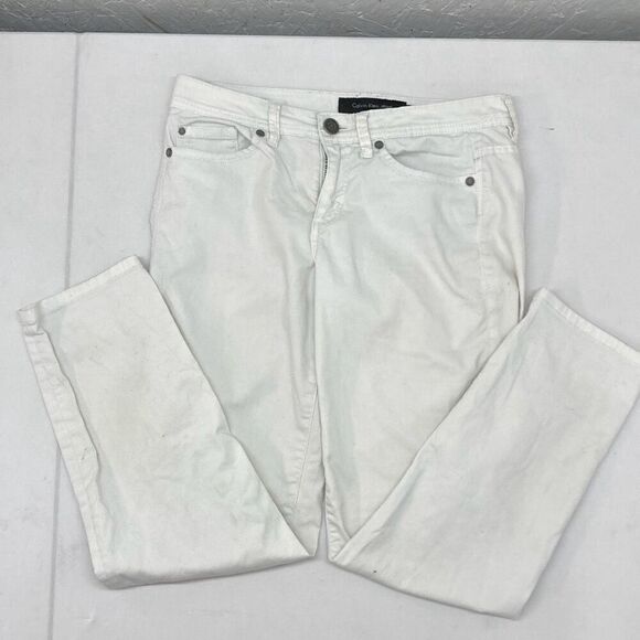 CALVIN KLEIN Power Stretch Crop Slim Skinny Casual Jeans Women’s size 4 - Picture 3 of 13